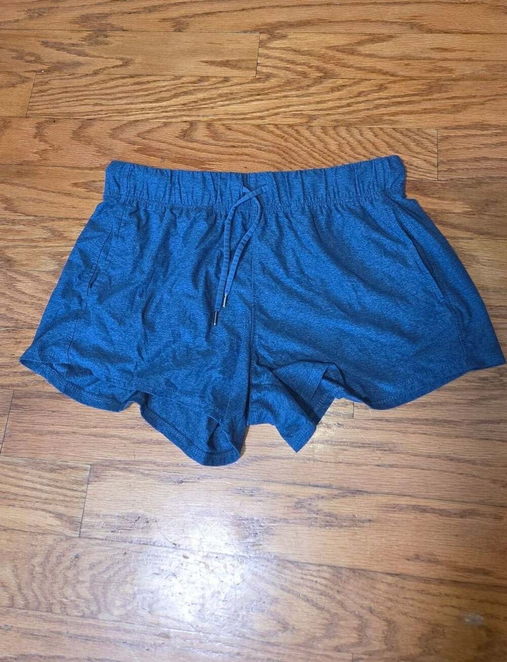 Athletic Works Heather Blue Drawstring Lounge Shorts Size L 12-14